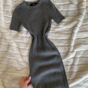 Basic Grey Mini Dress